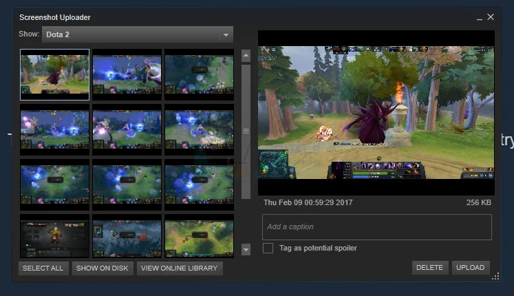 steam screenshot folder