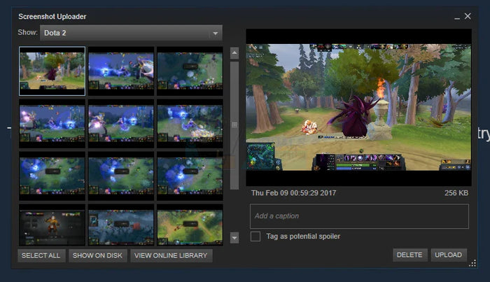 steam screenshot folder