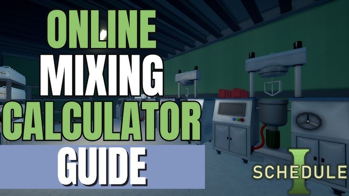 schedule 1 mixing calculator