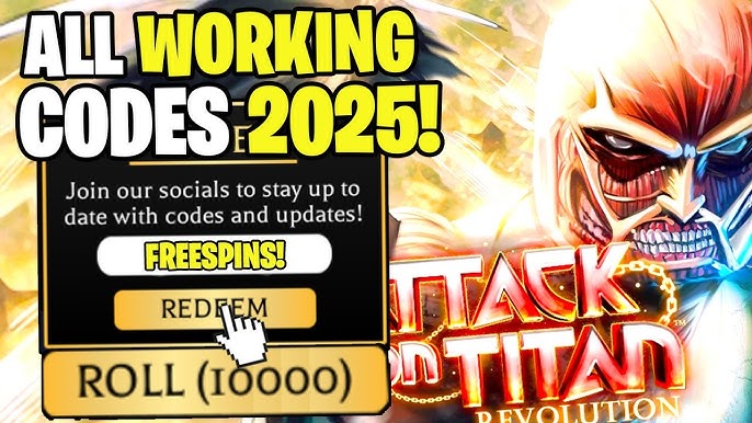 Attack on Titan Revolution Codes