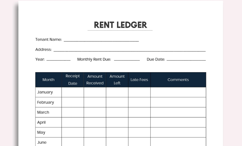 How to Make a Proper Rent Ledger