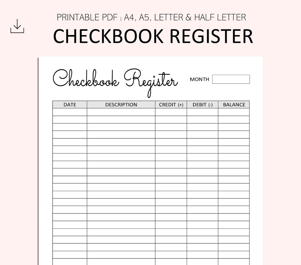 Cd Register Insert Pdf Making a Checkbook Register Template With Just a Few Steps – RoyalCDKeys