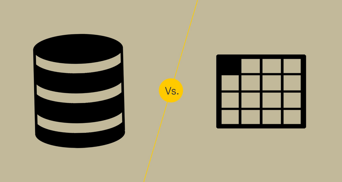 database vs spreadsheet