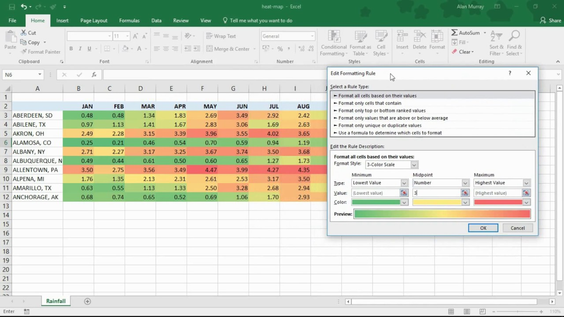 How To Create a Heat Map in Excel - A Quick Guide