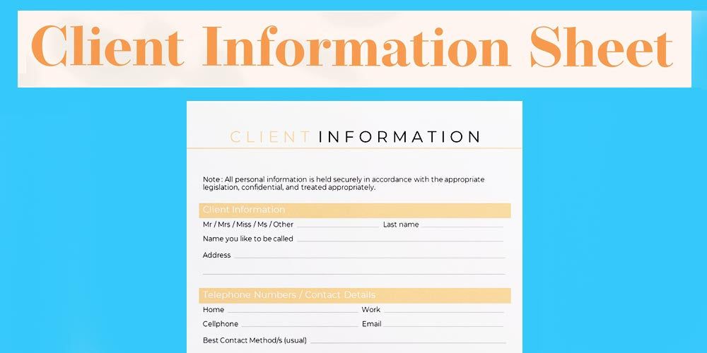 Customer Information Sheet - [5 Helpful Templates to Check]