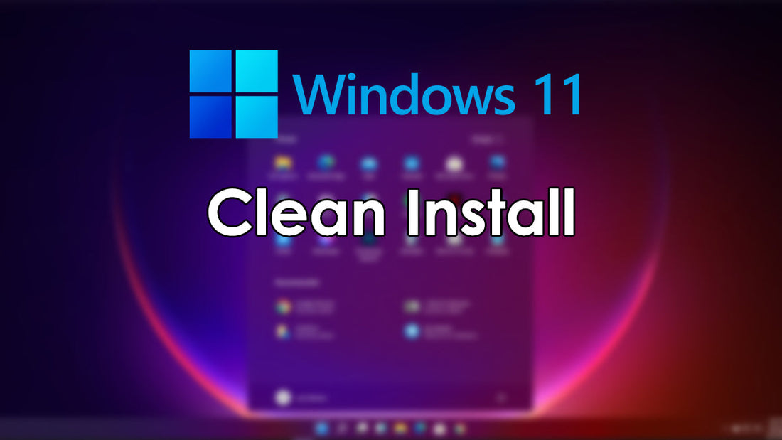 install windows 11 clean install on new pc