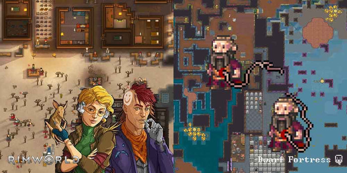 RimWorld or Dwarf Fortress