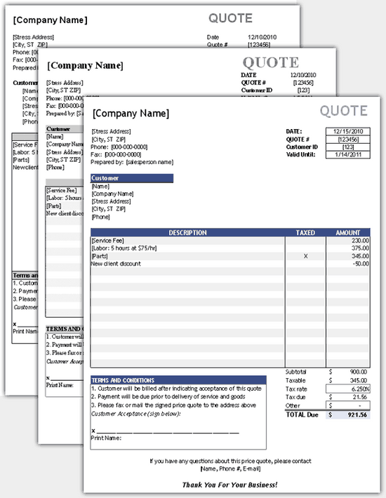 Free Quote Template: What is, How Does It Work, Features, And More ...