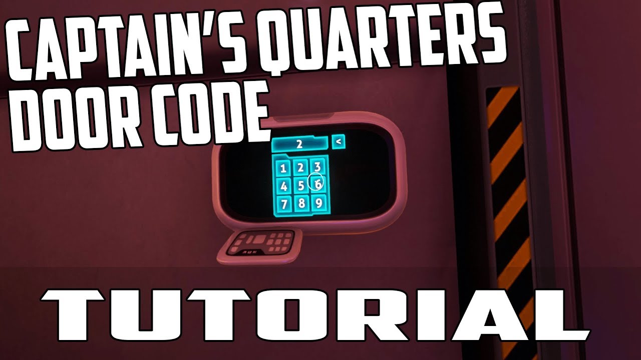 subnautica captain's quarters door code guide