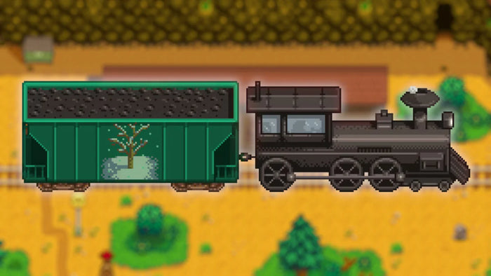 a train is passing through stardew valley