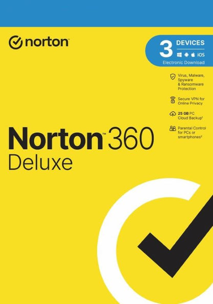 Norton 360 Deluxe EU Key (6 Months / 3 Devices) + 25 GB Cloud Storage