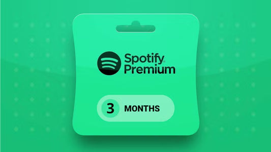 Spotify Premium 3-months card on a green background