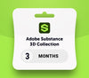 Adobe Substance 3D Collection card with a green background