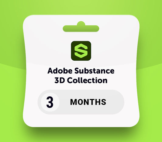Adobe Substance 3D Collection card with a green background