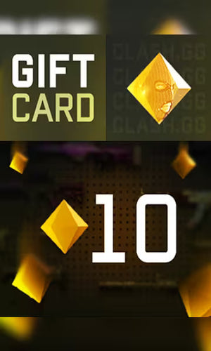 Clash.gg 10 Gem Gift Card CD Key