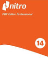 Nitro PDF Editor Professional 14 logo on an orange background