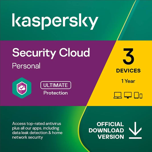 Kaspersky Security Cloud Personal (1 Year / 3 Devices)