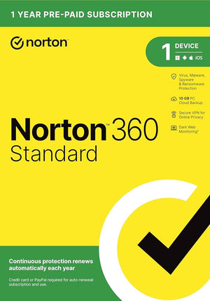 Norton 360 2024 EU Key (1 Year / 1 Device) + 10 GB Cloud Storage