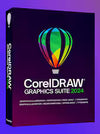 CorelDRAW Graphics Suite 2024 packaging on a purple background