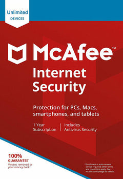 McAfee Internet Security - 1 Year Unlimited Devices Key-1