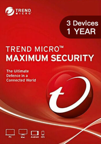 Trend Micro Maximum Security Key (1 Year / 3 PC) – RoyalCDKeys