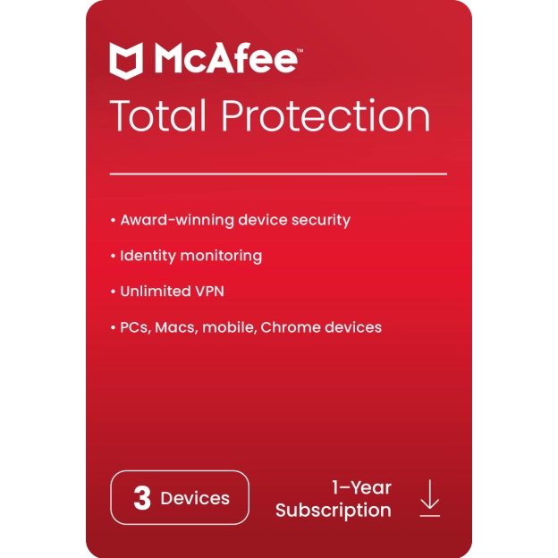 McAfee Total Protection 2024 Key (3 Years / 1 Device)-1