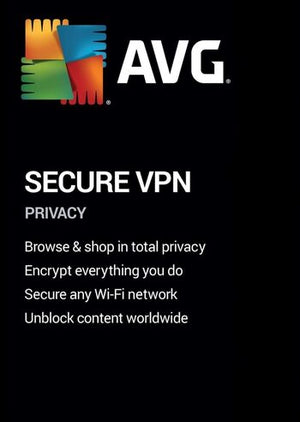 AVG Secure VPN Key (1 Year / Unlimited PCs) CD Key