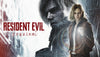 Promotional poster for 'Resident Evil: Requiem' featuring two characters in a rainy setting.