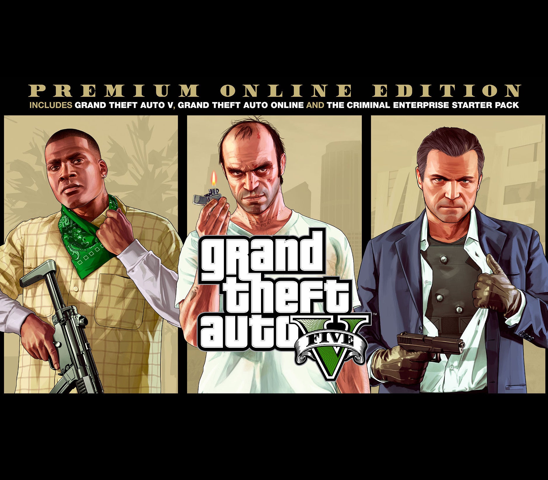 Grand Theft Auto V: Premium Online Edition Rockstar Digital Download CD Key digital product cover