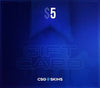 Digital gift card with 'CSGO Skins' branding on a blue background