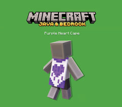 Minecraft Java & Bedrock Edition - DLC Mantello Purple Heart Xbox One / Xbox Series X|S / PC CD Key grafica di copertina