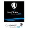 CorelDRAW Technical Suite 2025 logo with a hot air balloon on a black background