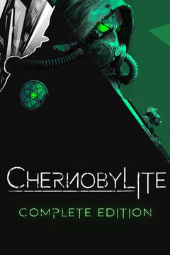 Naslovnica 'Chernobylite Complete Edition' sa likom u zeleno-crnoj odeći.