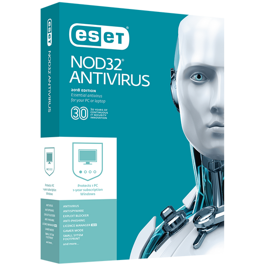 Eset NOD32 Antivirus 180 Days 1 PC Global Key