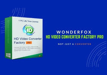 Wonderfox: HD Video Converter Factory Pro Lifetime EN/FR/JA/ZH/ES Global Software License CD Key
